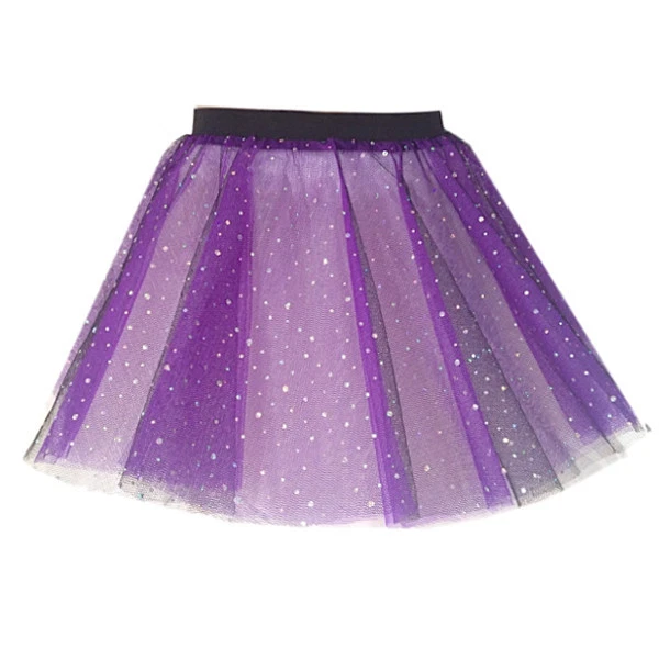 HALLOWEEN SPARKLE TUTU Damas VESTIDO DE FANTASÍA DISFRAZ TU-TU 12 PULGADAS Negro Brillante Foto 2 de 4