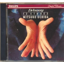 Debussy, 12 Etudes, Uchida, Philips 422 412-2, USA 1990 CD.