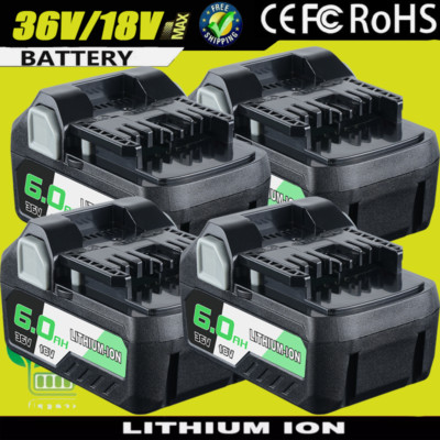 1/4PACK NEW For Metabo HPT BSL36A18 6 Ah Li-Ion Battery 372121M BSL36B18 36V/18V