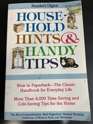 Reader's Digest Household Hints and Handy Tips Softcover 1996