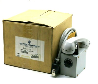 NEW GAI-TRONICS 7115-102 SUBSET 5 PARTY DESK PHONE 7115102