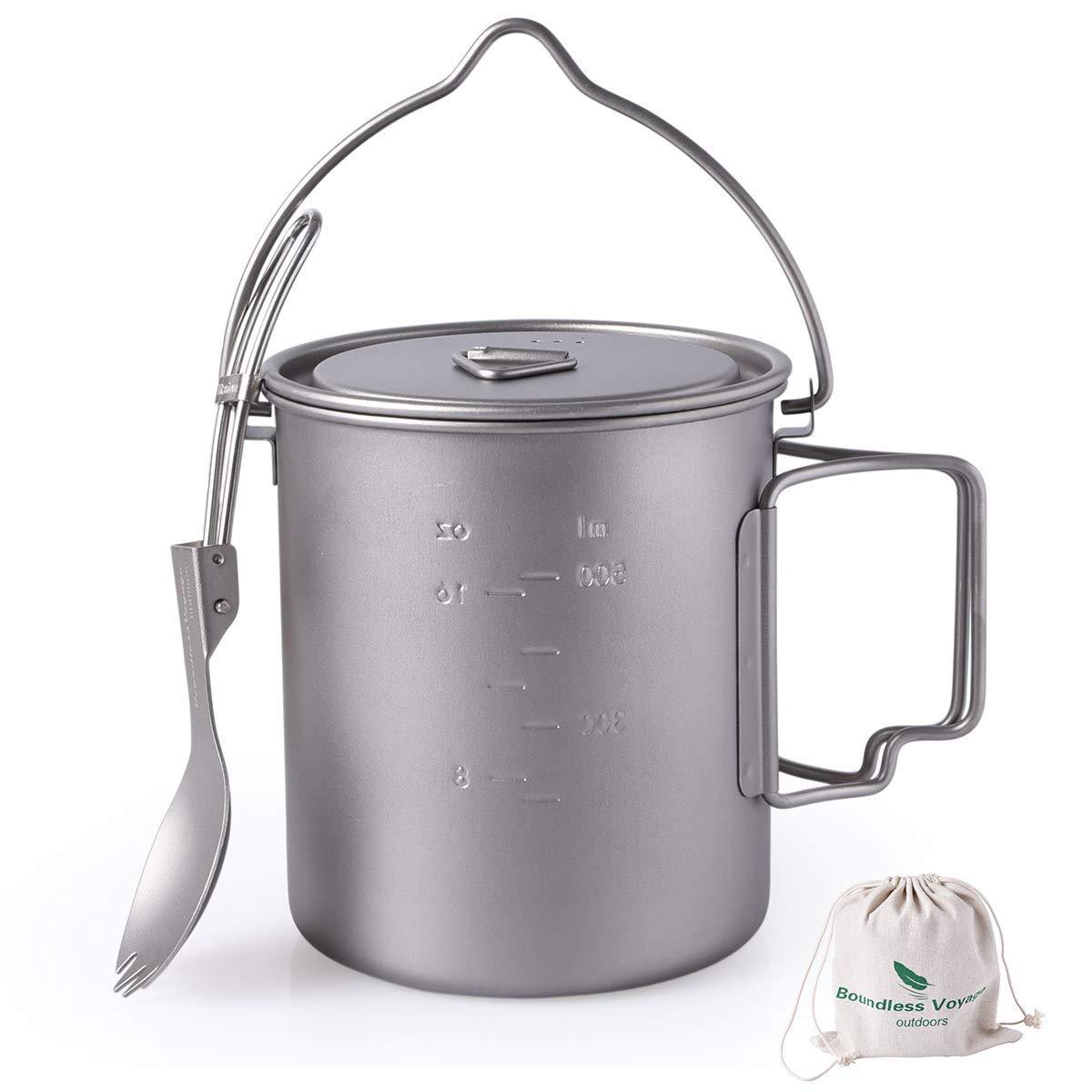 Boundless Voyage titanium 750ml pot & spoke 2sets compact storage