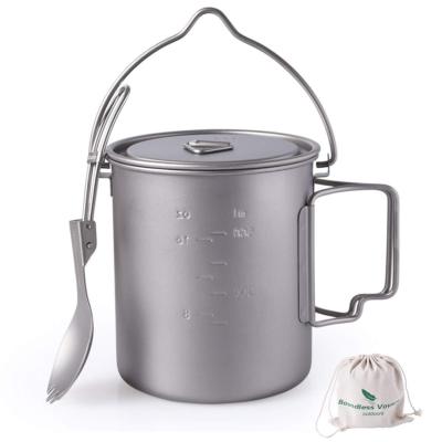 Boundless Voyage titanium 750ml pot & spoke 2sets compact storage