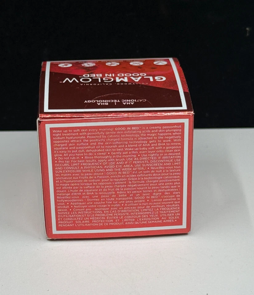 Glamglow Good in Bed Passionfruit Softening Night Cream 0.5 oz New in Box - Image 3 of 4