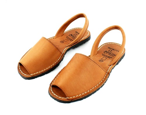 Avarca Damen Keilsandaletten PREMIUM Leder - Spanische Menorquina Sandalen