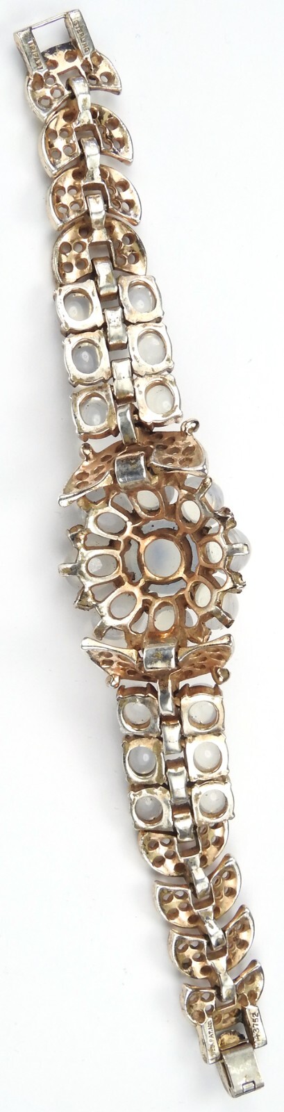 Trifari Sterling Philippe Moonstone Ruby Spangles… - image 8