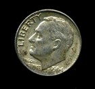 1964 D Roosevelt Dime US 10 Cent U.S America SILVER UNITED STATES 10c Coin #6850 — photo 1