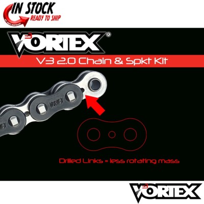 Kawasaki Ninja 400 18- Vortex 520 Chain and Sprocket Kit 14-41
