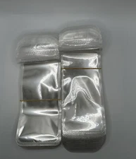 Clear Small Zip Seal Top Lock 2 x 7 inch  Plastic Bags Jewelry Baggies Qty 100
