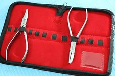 NEW O.R GRADE SET OF 2 EACH OPTICIAN ! OPTICAL PLIERS,EYEGLASSES TOOL SET