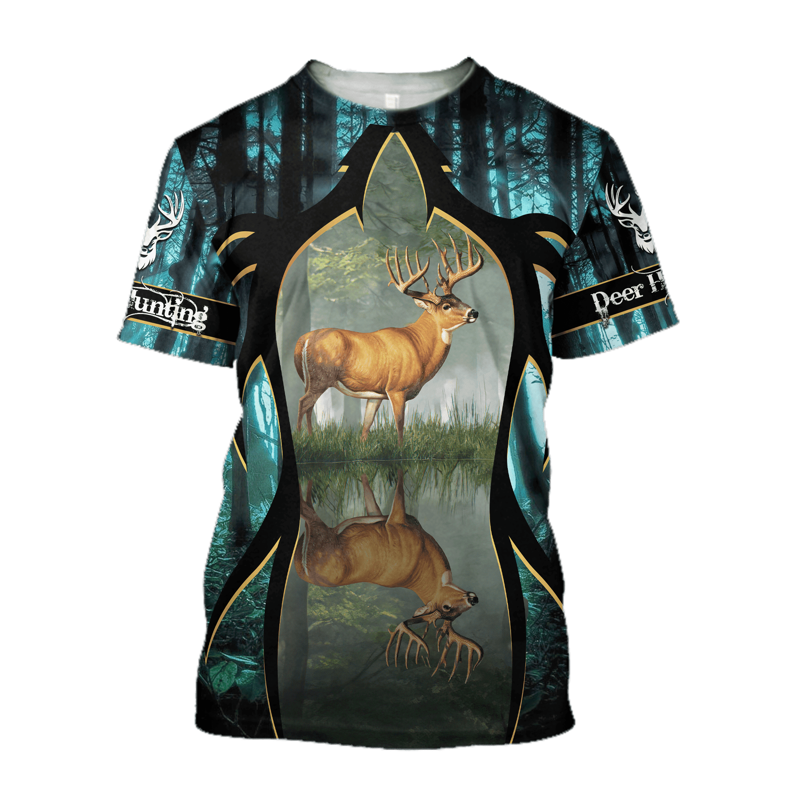 3D Unisex T-shirt Deer Hunting , Special 3D Printed Design T-Shirts