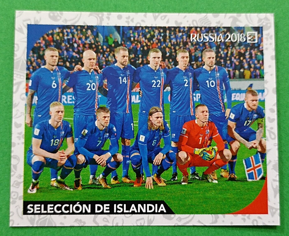 2018 3R RUSSIA PRE WORLD CUP FIFA #47 ICELAND SOCCER TEAM Sticker