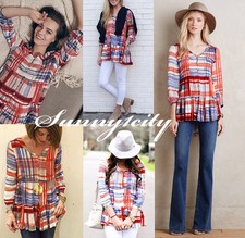 NWT Anthropologie Lila Tiered Tunic by Maeve sz XS Adorable Versatile Cute RARE