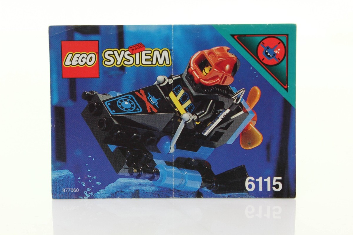 Lego Aquazone Aquasharks Set 6115 Shark Scout 100% complete +