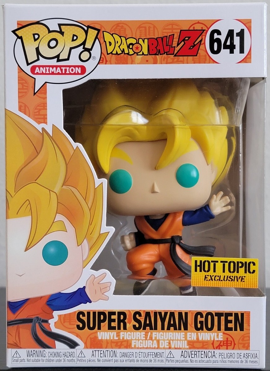 Funko Pop! Dragon Ball Z SUPER SAIYAN GOTEN Hot Topic Exclusive