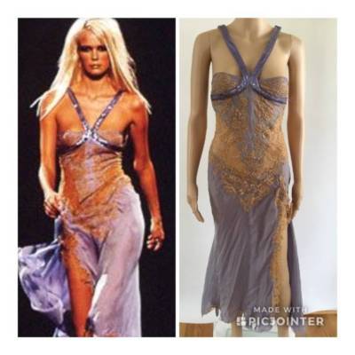 versace chainmail dress