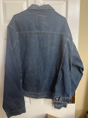 VTG Jeep Denim Jacket Mens 2X Blue 90