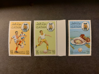 1976 State Of Qatar 4th Arabian Gulf Football Cup Group #2 MNH