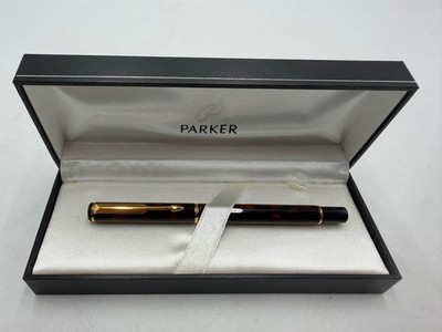 Parker Rialto Bordeaux Pen Fountain Ballpoint Timepiece Genuine Vintage