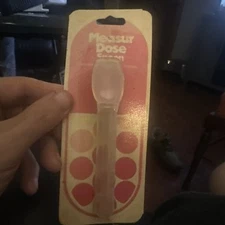 Vintage 1983 Medi-aid BABY SPOON Infant Measuring Medicine Spoon A240