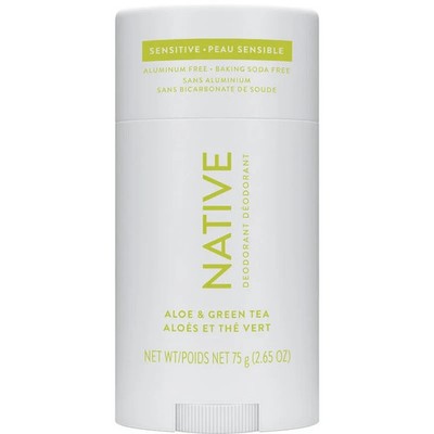 Native Sensitive Whole Body Deodorant Aloe & Green Tea 2.4oz New