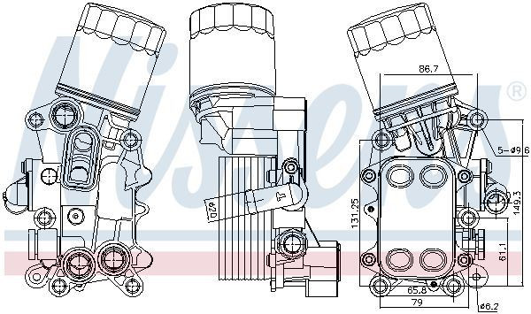 OIL COOLER ENGINE OIL 91311 FOR SKODA FABIA/III/Praktik RAPID/Spaceback VW - Image 8
