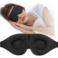 Sleep Mask for Side Sleeper, Light Blocking Sleeping Eye Mask for Women Men, 3D