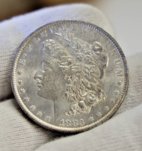 1883 O US Morgan Silver Dollar $1 AU+