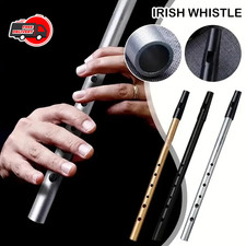Irish Whistle Flute C/D Key Tin Penny Whistle with 6 Holes Musical Instrument