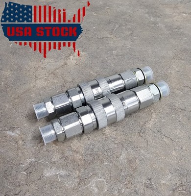 3/8 - DIN L10 & 3/8 BSPP - Flat Face Quick Connect Mini Excavator AGT Chinese