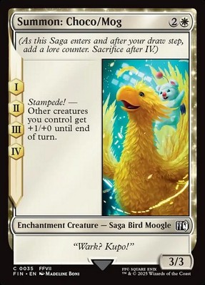 MTG Magic the Gathering Summon: Choco/Mog (35/781) Final Fantasy LP