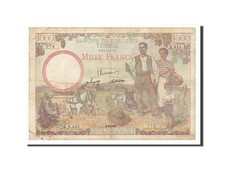 [#160911] Banknote, Tunisia, 1000 Francs, 1946, 1946-09-05, KM:26, VF
