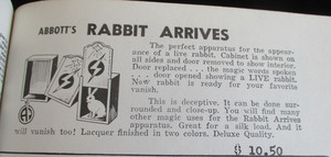 Scarce Rabbit Arrives! Abbott Magic Company