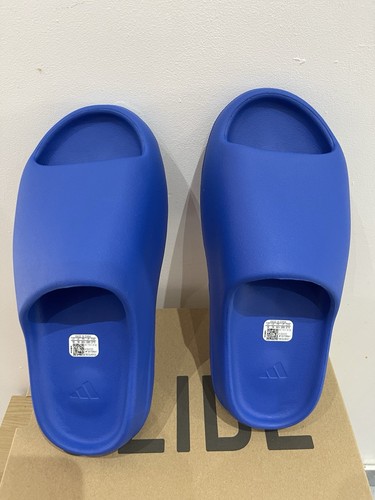 Adidas Yeezy Slides Azure UK Size 10 BRAND NEW 100% Authentic ✅ - Picture 2 of 6