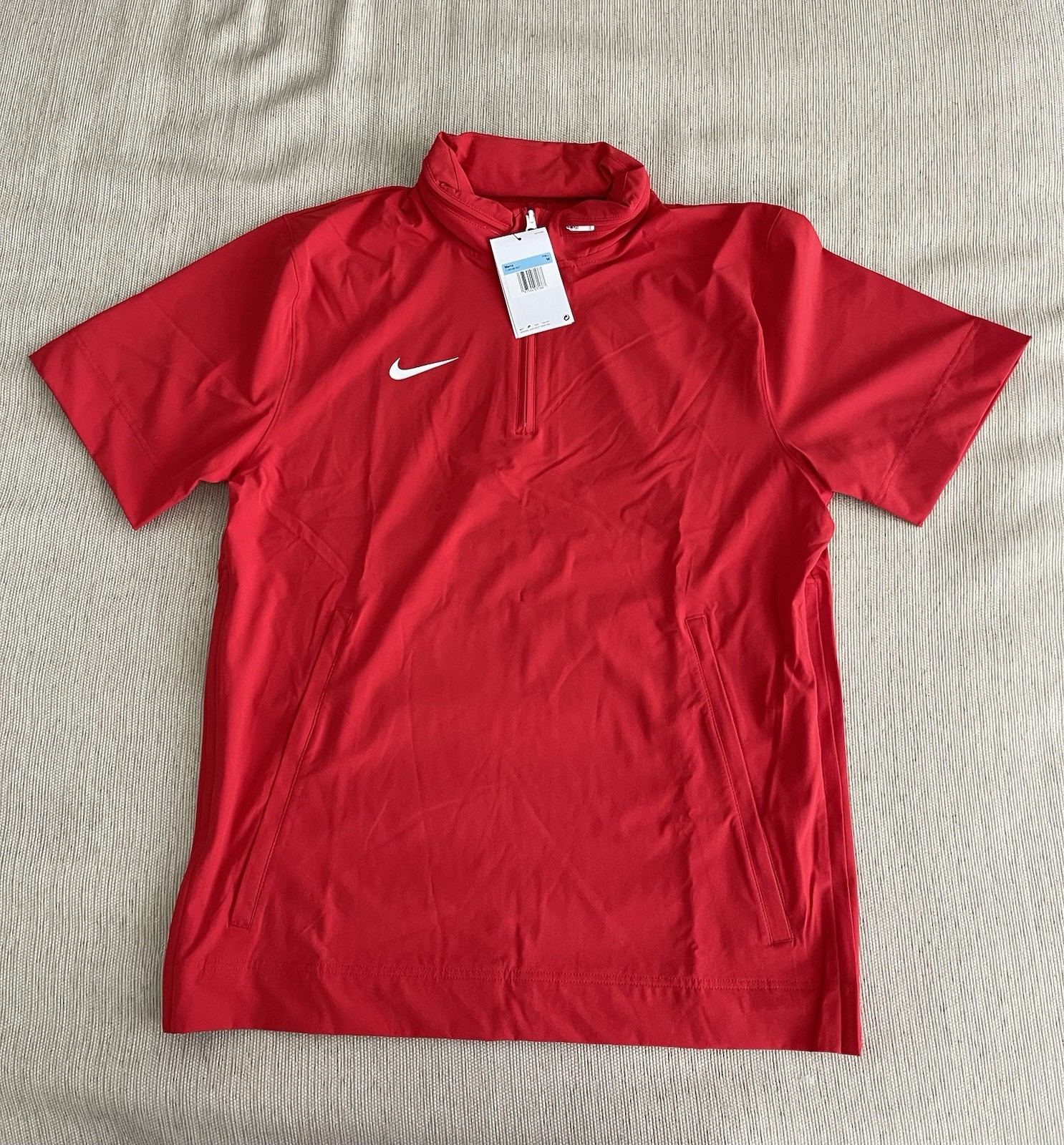 SACAI X NIKE Giacca con cappuccio Nike uomo ROSSO taglia media leggera Coaches SS FJ9548 657 NUOVA CON ETICHETTE