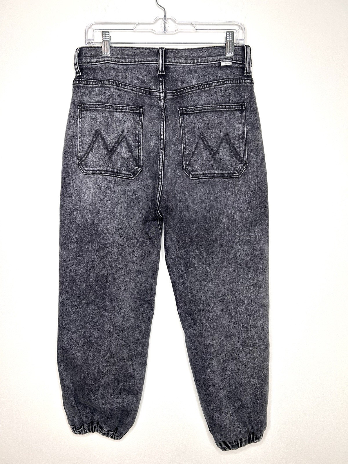 Mother Wrapper Patch Springy Ankle Jeans Sz 31 Train Stops