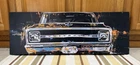 Chevrolet Truck Sign Canvas Light C10 Parts Tools Chevy Vintage Style Wall Decor