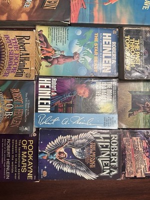 Vintage Lot of 11 Robert A. Heinlein Books Science Fiction