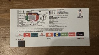 Celtic v Stuttgart 19 February 2026 UEFA Europa League Play Off Used Ticket