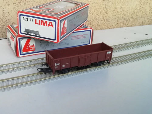 CARRO LIMA 303177 SBB CFF 2 EJES PASO LARGO BORDE BAJO | Condition: Usato