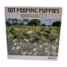 1000 Piece Puzzle "101 Pooping Puppies" Dogs Pooping Puzzle New Sealed