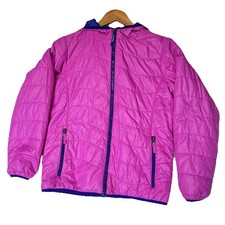 Purple L. L. Bean Lightweight Hooded Puffer Jacket Girls Size 14-16