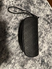 Oakley Authentic Women's Black Leather Zippered Sunglass Soft Case w/Wrist Strap