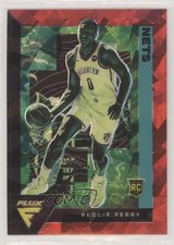 2020-21 Panini Flux Rookies Red Cracked Ice Prizm Reggie Perry #250 07sy