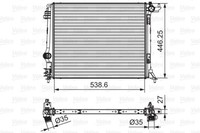 MotorküHler WasserküHler Valeo 701662 FüR Renault Megane Talisman K9A B9A 4 LVA
