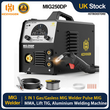 HZXVOGEN 5in1 MIG Welder 200A Pulse Aluminium MIG/TIG/MMA Welding kit Car Repair