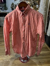 Ralph Lauren Youth XL Button Up Orange And White Stripes
