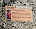 Cutter Pilot Driver 1984 G.I. JOE COBRA Vintage Original FILE CARD Uncut