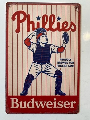 Philadelphia Phillies Budweiser Beer Sign - Bud Light  - MLB Baseball