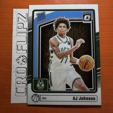 2024-25 Panini Donruss Optic Rated Rookie AJ Johnson #277 (RC) Milwaukee Bucks